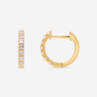 Ina Mar 18K Yellow Gold Diamond 0.30ct.twd. Huggie Earrings AER-16273-Y