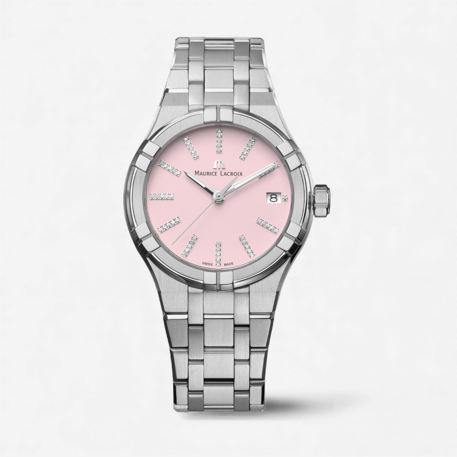 Maurice Lacroix Aikon Stainless Steel Diamond Quartz Ladies Watch AI1106-SS002-550-1