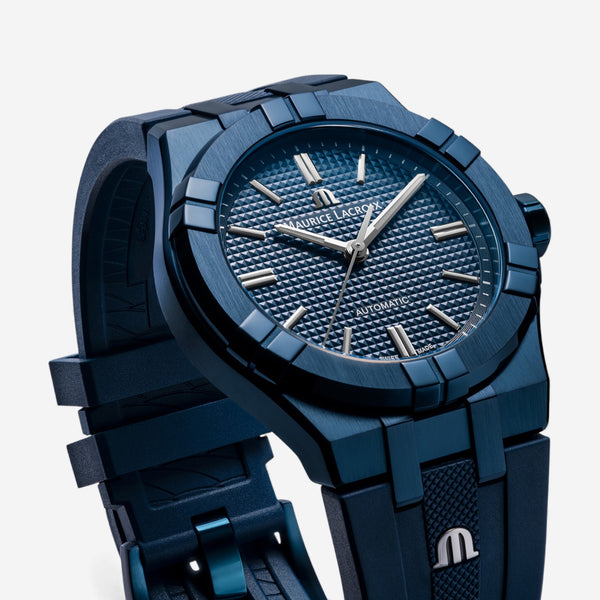 Maurice Lacroix Aikon Blue PVD Stainless Steel Limited Edition Automatic Men's Watch AI6007-PVC00-430-4