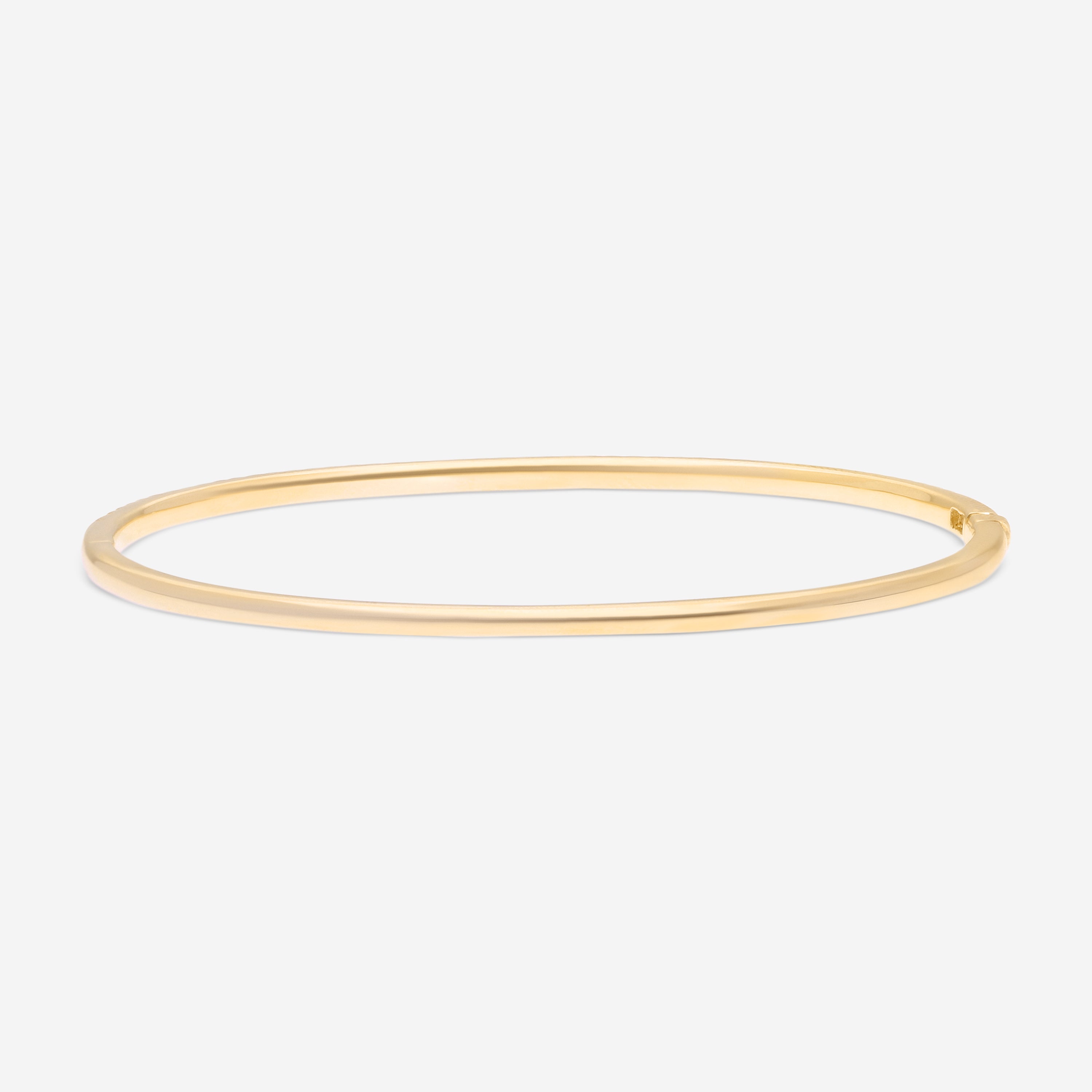 Ina Mar 18K Yellow Gold Halfway Diamond Bangle Bracelet ALB-15074-Y