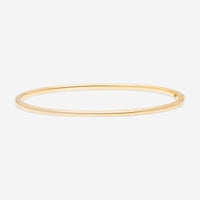 Ina Mar 18K Yellow Gold Halfway Diamond Bangle Bracelet ALB-15074-Y