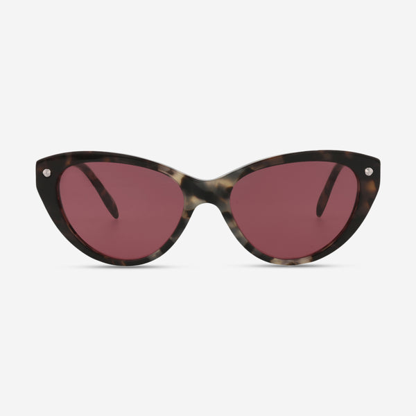 Alexander Mcqueen Cat Eye Acetate 55 mm Ladies Sunglasses AM0189S-30006850004 - THE SOLIST