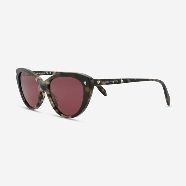 Alexander Mcqueen Cat Eye Acetate 55 mm Ladies Sunglasses AM0189S-30006850004 - THE SOLIST