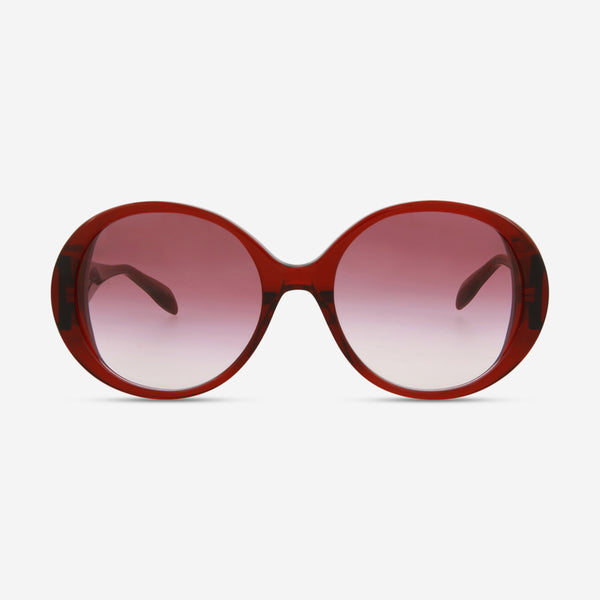 Alexander Mcqueen Iconic Round Acetate 57 mm Ladies Sunglasses AM0285S-30009390005 - THE SOLIST