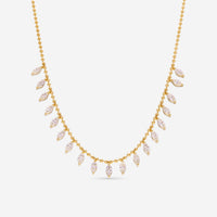 Ina Mar 18K Yellow Gold Marquise Cut Diamond Station Necklace ANK-19595-1-Y