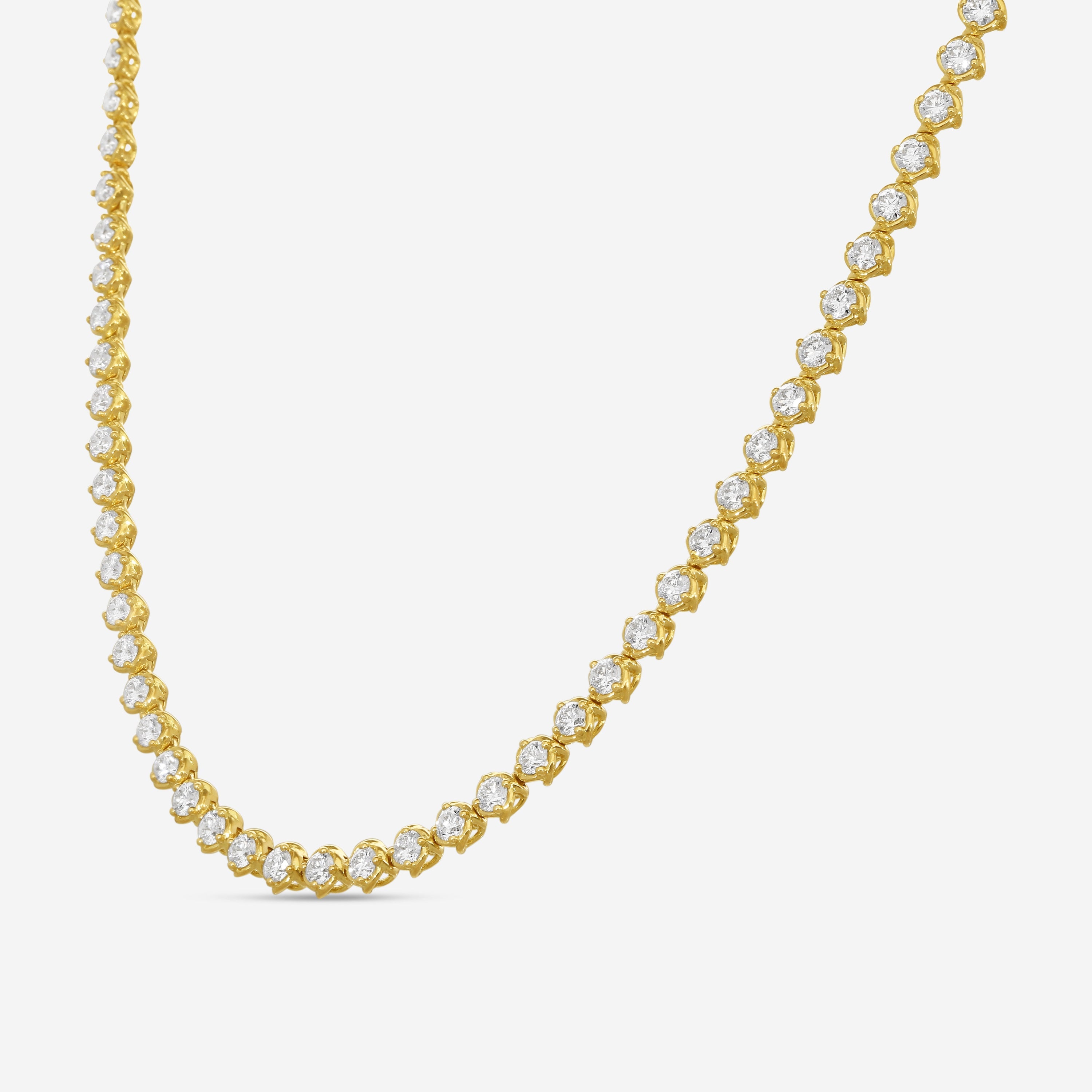 Ina Mar 18K Yellow Gold 6.88 ctw. Round Diamond Tennis Necklace ANK22110GL-YQJ160