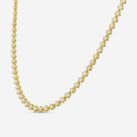 Ina Mar 18K Yellow Gold 6.88 ctw. Round Diamond Tennis Necklace ANK22110GL-YQJ160