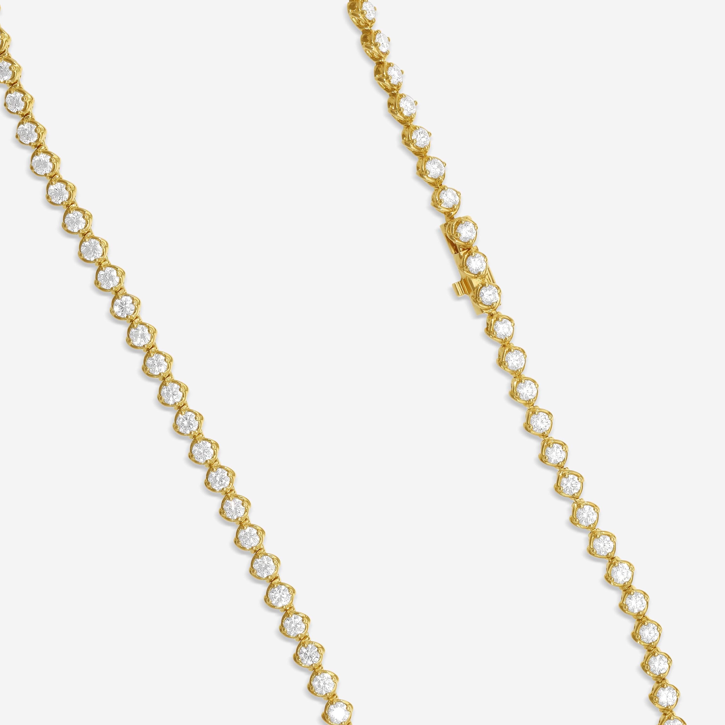 Ina Mar 18K Yellow Gold 6.88 ctw. Round Diamond Tennis Necklace ANK22110GL-YQJ160