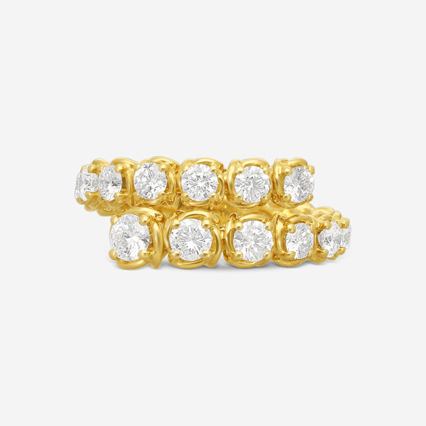 Ina Mar 18K Yellow Gold 2.02 ctw. Round Diamond Wrap Ring Sz. 6 ARR20051BS-YQJ065