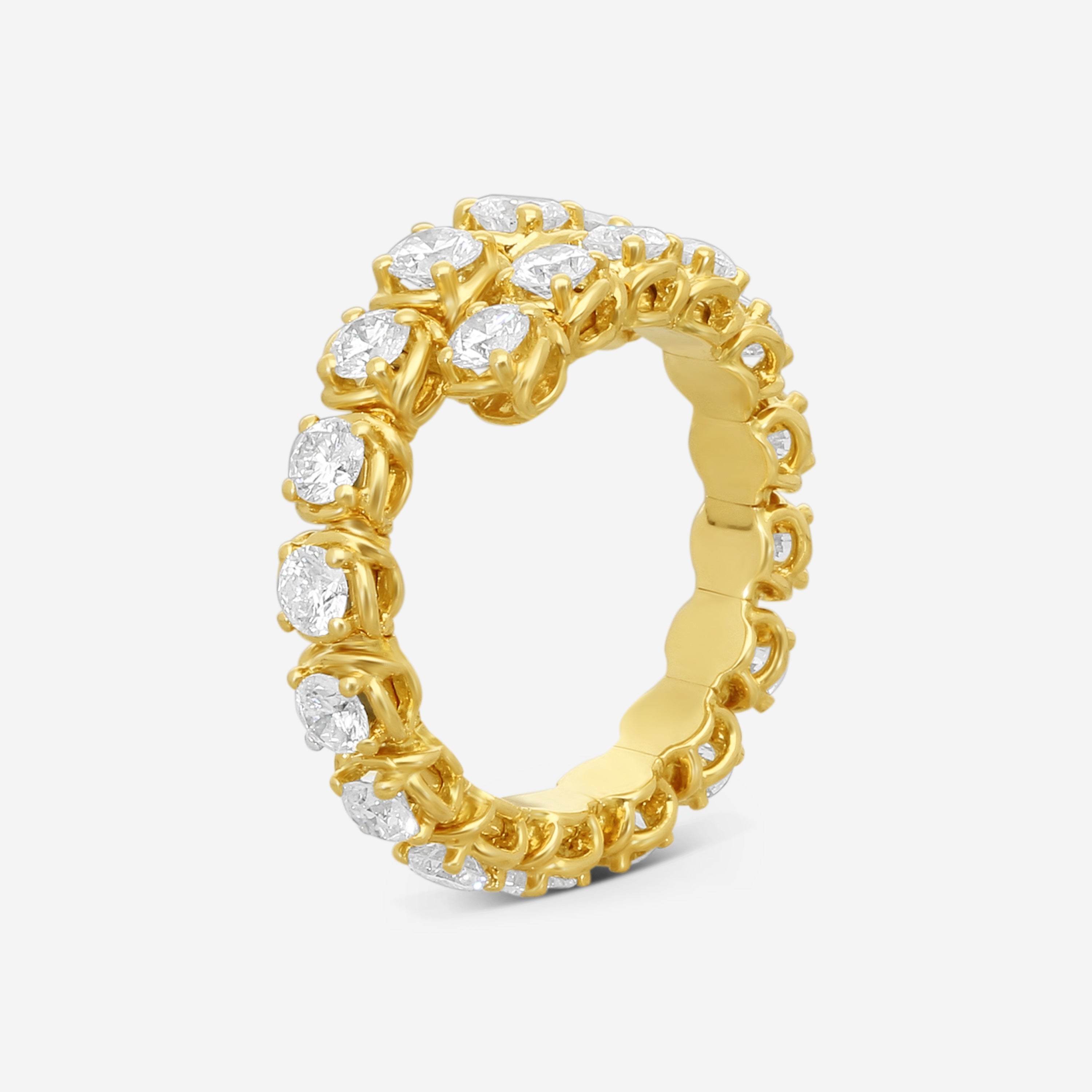 Ina Mar 18K Yellow Gold 2.02 ctw. Round Diamond Wrap Ring Sz. 6 ARR20051BS-YQJ065