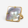 Amáli One of a Kind 18K Yellow Gold Mabe Pearl Statement Ring Sz. 7 R-2467-MP