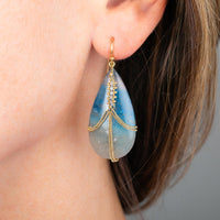 Amáli One of a Kind 18K Yellow Gold Multi-Gemstone Drop Earrings ED-1616-BQL-SD