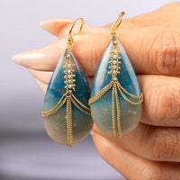 Amáli One of a Kind 18K Yellow Gold Multi-Gemstone Drop Earrings ED-1616-BQL-SD