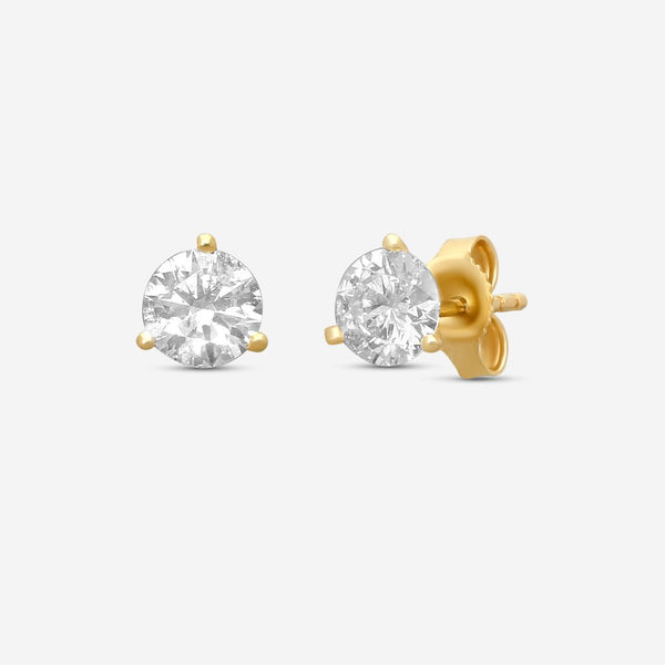 Ina Mar 14K Yellow Gold Diamond Martini Stud Earrings ST1001D-FY-150F - THE SOLIST