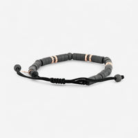 Alberto Milani 18K Rose Gold Black Diamond & Hematite Cord Bracelet B0062E