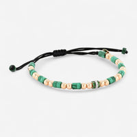 Alberto Milani 18K Rose Gold Diamond & Malachite Cord Bracelet B0094E