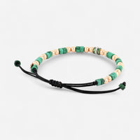 Alberto Milani 18K Rose Gold Diamond & Malachite Cord Bracelet B0094E