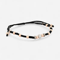 Alberto Milani 18K Rose Gold Diamond Cord Bracelet B0098E