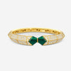 Crivelli 18K Yellow Gold Diamond & Malachite Bangle Bracelet B0244E