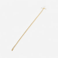 Crivelli 18K Yellow Gold Diamond Alternating Tennis Bracelet B0312E-7 - THE SOLIST