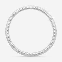 Crivelli 18K White Gold Diamond 5-Row Stretchable Bangle Bracelet B0313E-6.5