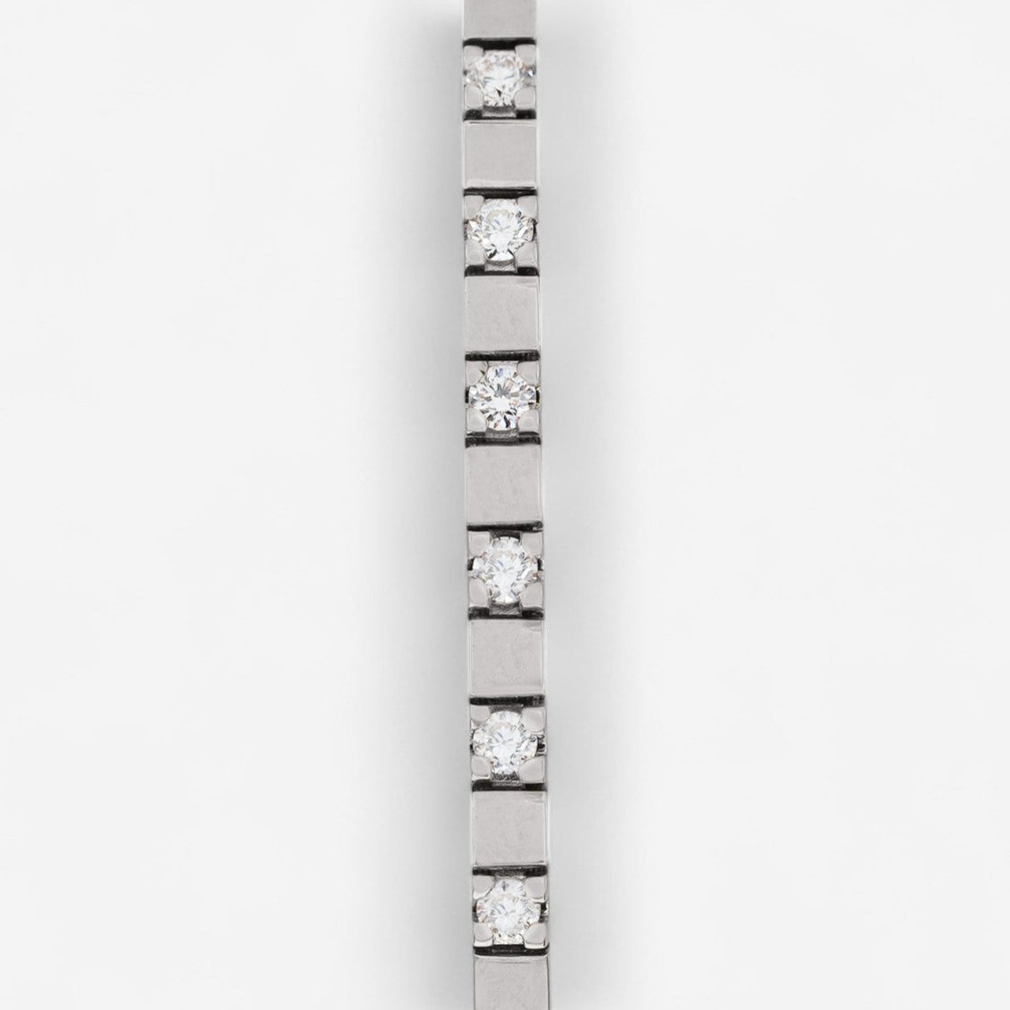 Crivelli 18K White Gold Diamond Alternating Line Tennis Bracelet B0319E-7 - THE SOLIST