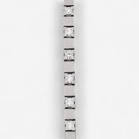 Crivelli 18K White Gold Diamond Alternating Line Tennis Bracelet B0319E-7 - THE SOLIST