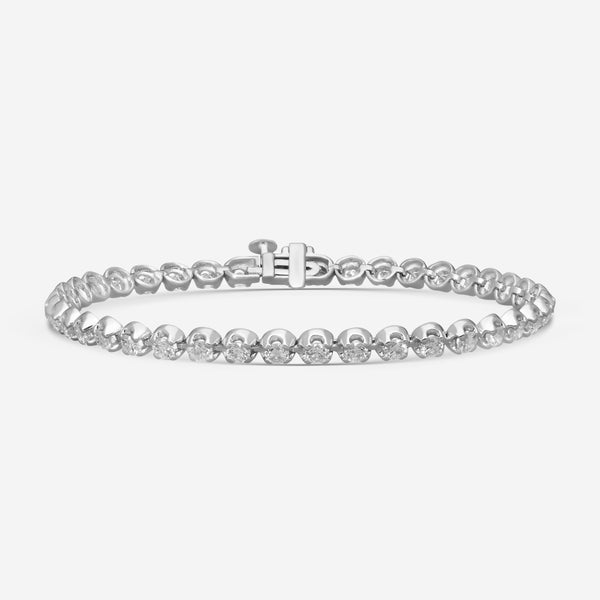 Ina Mar 14K White Gold 4-Prong 3.00ct Tennis Bracelet B1053C-FW-300T(GH-SI) - THE SOLIST
