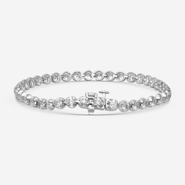 Ina Mar 14K White Gold 4-Prong 3.00ct Tennis Bracelet B1053C-FW-300T(GH-SI) - THE SOLIST