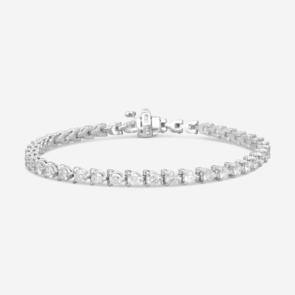 Ina Mar 14K White Gold Martini 4.00ct Tennis Bracelet B1076D-FW-400F - THE SOLIST