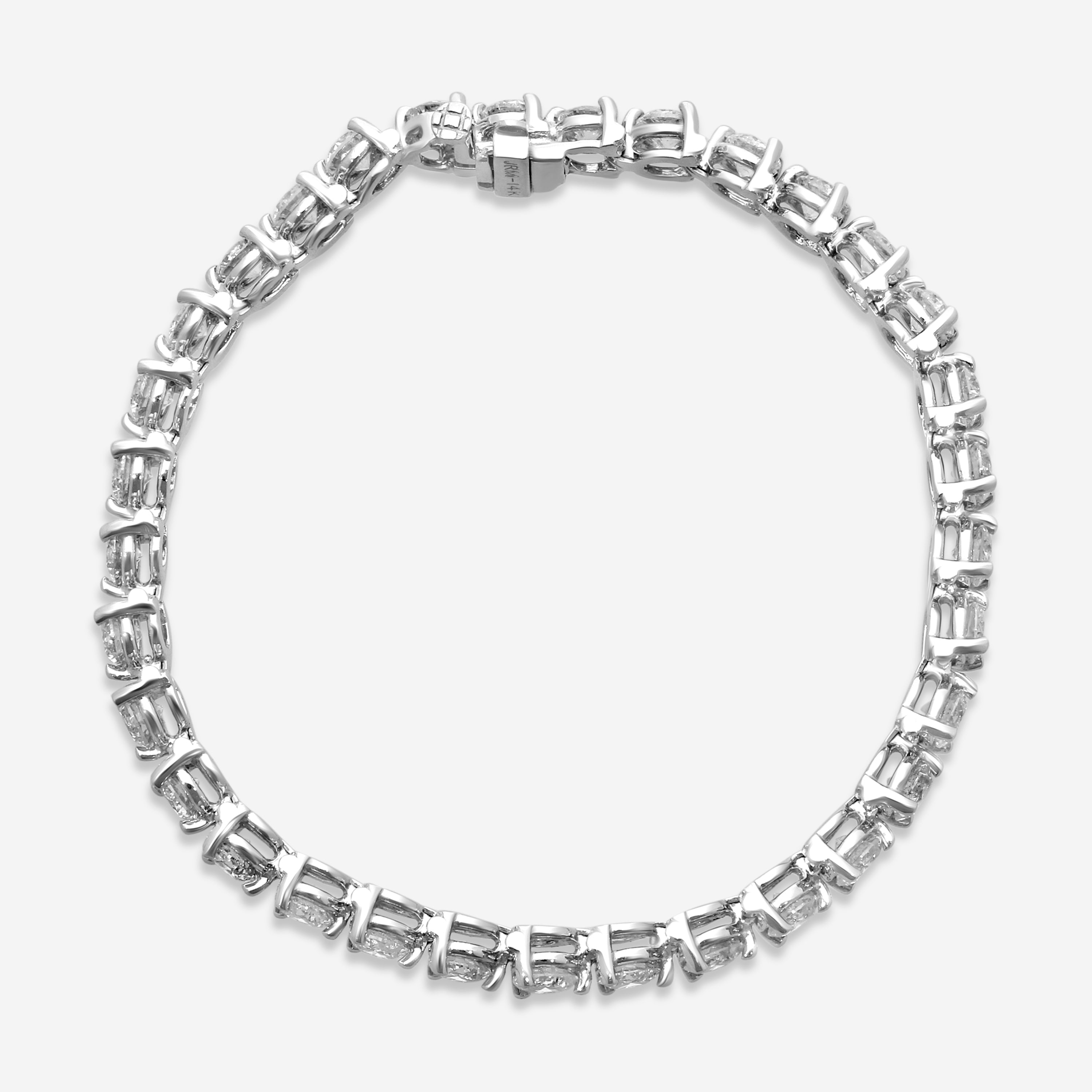 Ina Mar 14K White Gold Martini 10.00ct Tennis Bracelet B1076H-FW-1000F - THE SOLIST