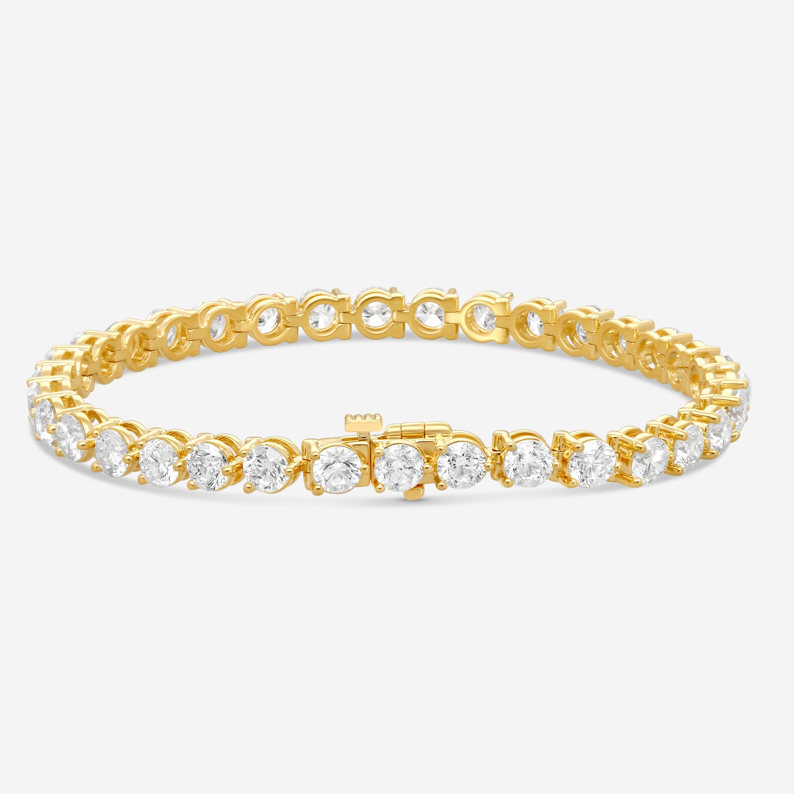 Ina Mar 14K Yellow Gold Martini 10.00ct Tennis Bracelet B1076H-FY-1000F - THE SOLIST