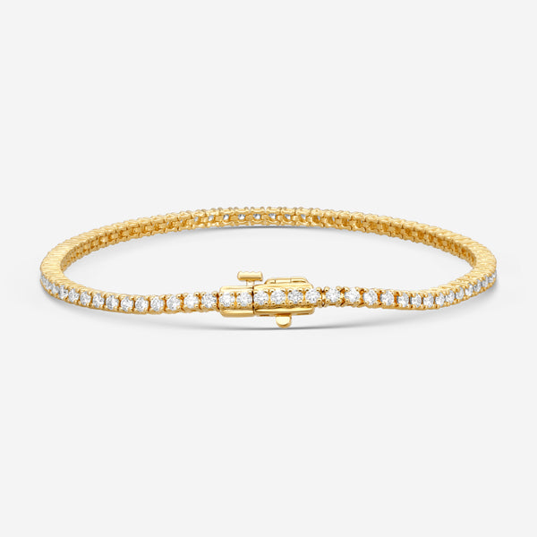 Ina Mar 14K Yellow Gold 4-Prong 2.00ct Tennis Bracelet B1088B-FY-200F - THE SOLIST