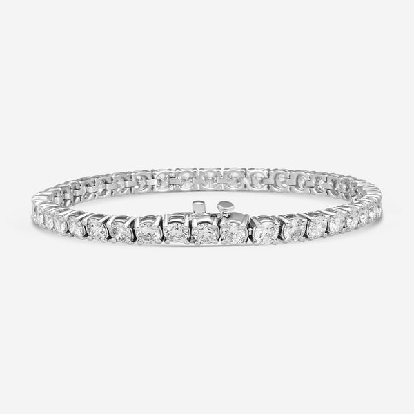 Ina Mar 14K White Gold 4-Prong 10.00ct Tennis Bracelet B1088H-FW-1000F - THE SOLIST