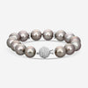 Assael 18K White Gold Diamond & Tahitian Cultured Pearl Beaded Bracelet B1213 - THE SOLIST
