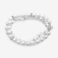 ASSAEL - Japanese Akoya Cultured Pearl Four Row Bracelet; 92 Pearls 6.5 to 7.0mm with an 18K WG Diamond Clasp, Diamonds 0.78ct, 4 18K WG Diamond Dividers 0.90ct - B1481 - THE SOLIST