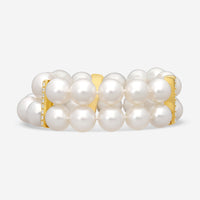 ASSAEL - South Sea Cultured Pearl Diamond Bracelet; 30 Pearls 11.1 x 12.7mm, 24 Diamonds 0.75 cts, 18KY - B1655 - THE SOLIST