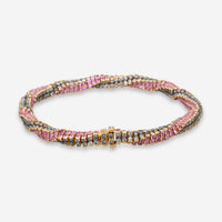 Assael 18K White Gold Diamond & Ruby Rope Bracelet B1679 - THE SOLIST