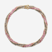 Assael 18K White Gold Diamond & Ruby Rope Bracelet B1679 - THE SOLIST