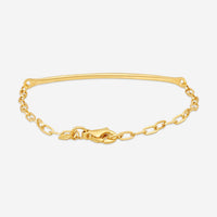 Sydney Evan Thin Bar 14K Yellow Gold Diamond Link Bracelet B16814BND-YB