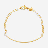 Sydney Evan Thin Bar 14K Yellow Gold Diamond Link Bracelet B16814BND-YB