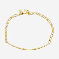 Sydney Evan 14K Yellow Gold Green Garnet Link Bracelet B16814GG-Y