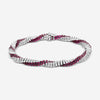 Assael 18K White Gold Diamond & Ruby Rope Bracelet B1699 - THE SOLIST