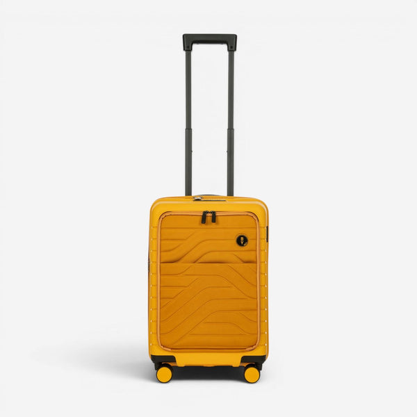 Bric's Ulisse Spinner 21" Carry On With Pocket Mango Suitcase B1Y08428.171