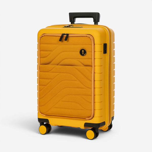 Bric's Ulisse Spinner 21" Carry On With Pocket Mango Suitcase B1Y08428.171