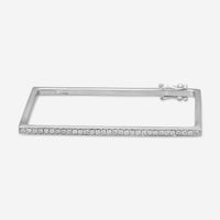 Sydney Evan 14K White Gold Diamond Rectangle Bangle Bracelet B26262-W