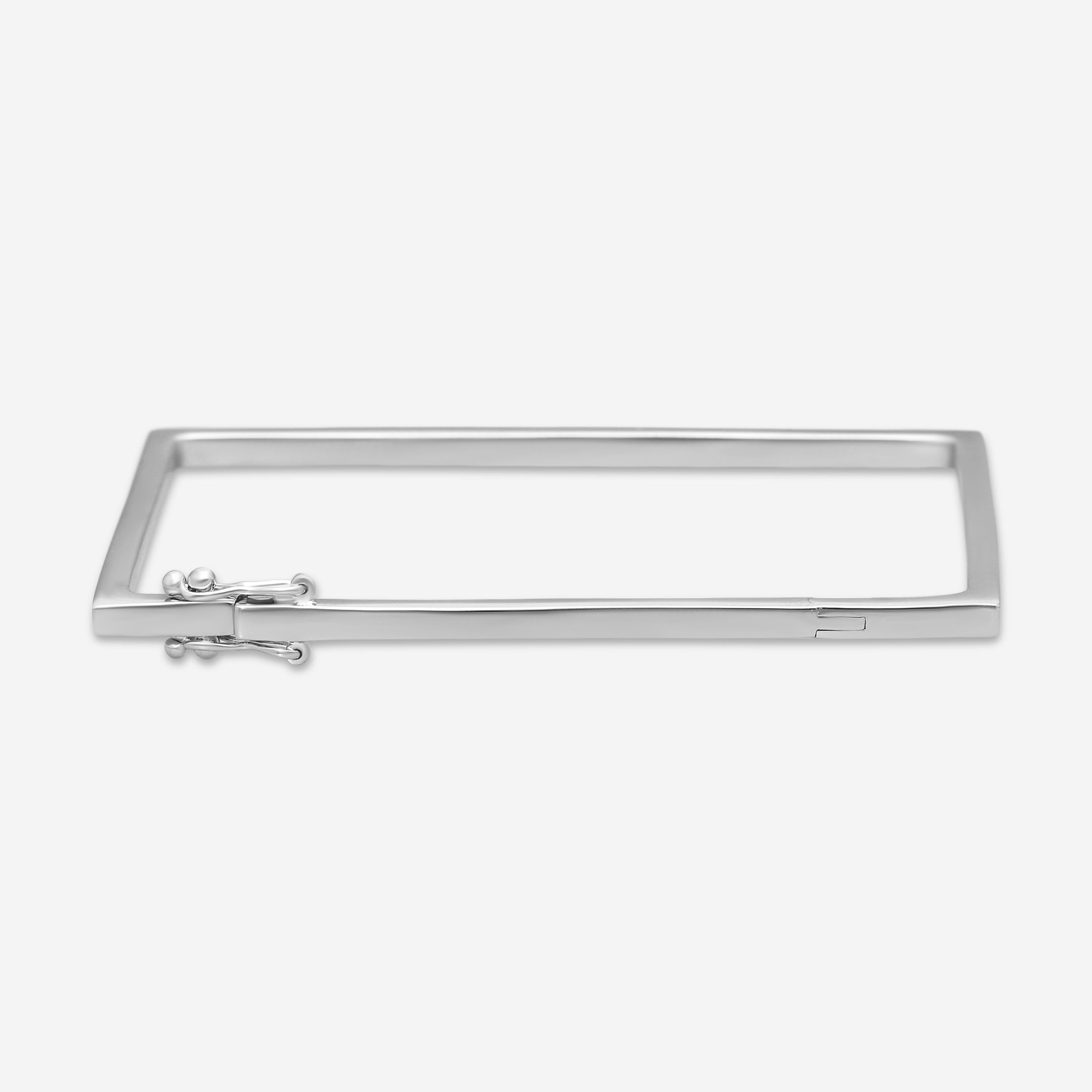 Sydney Evan 14K White Gold Diamond Rectangle Bangle Bracelet B26262-W
