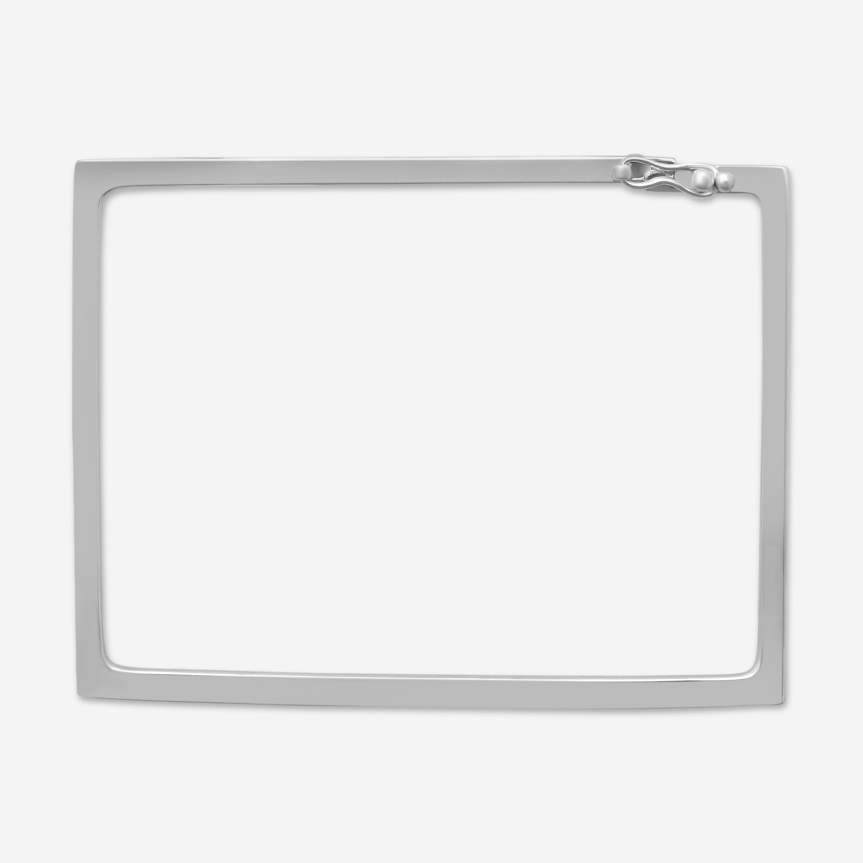 Sydney Evan 14K White Gold Diamond Rectangle Bangle Bracelet B26262-W