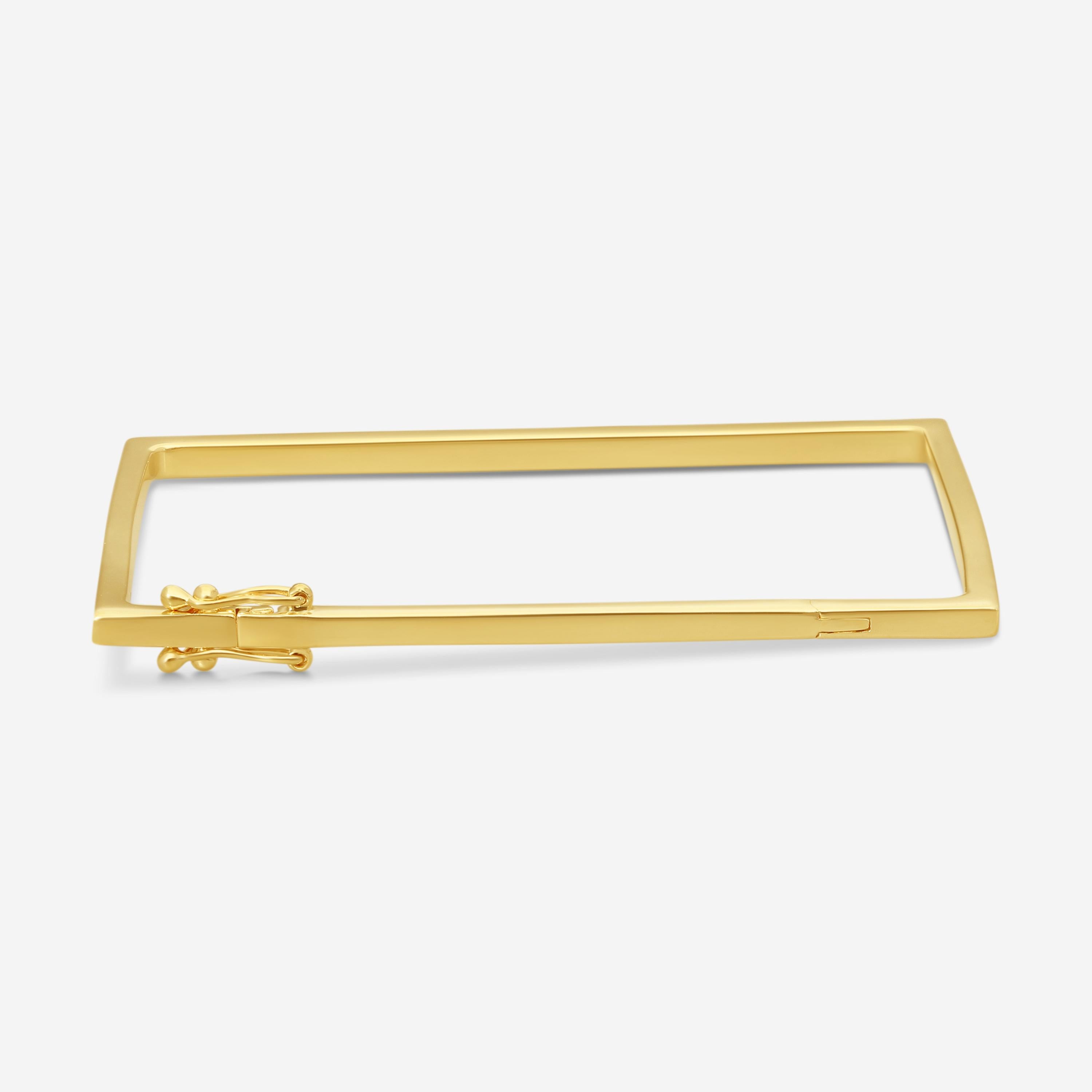 Sydney Evan 14K Yellow Gold Diamond Rectangle Bangle Bracelet B26262-Y