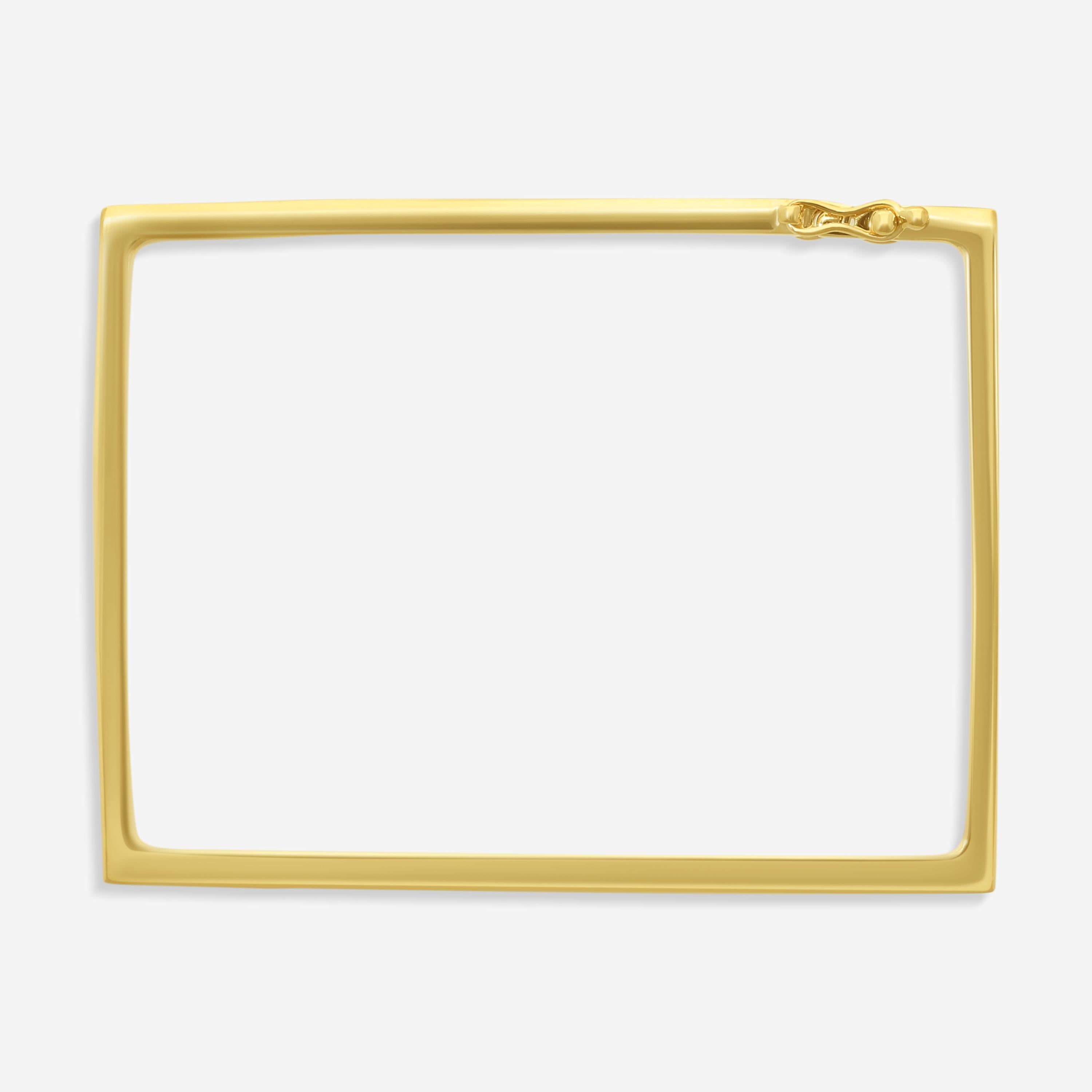 Sydney Evan 14K Yellow Gold Diamond Rectangle Bangle Bracelet B26262-Y